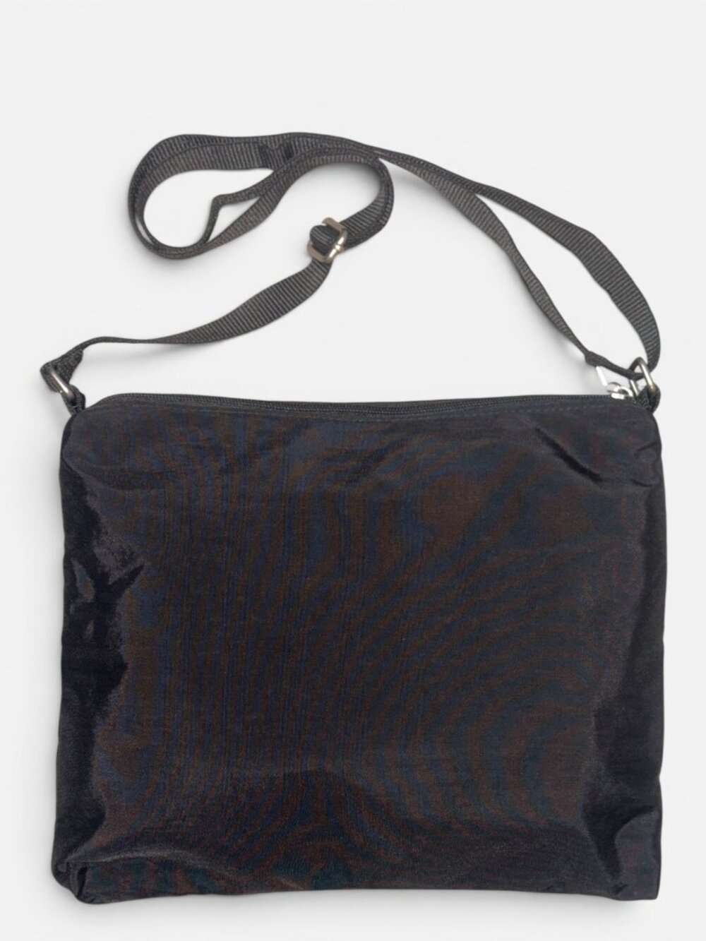 Baggallini Set Large Zipper Bag Mini Belt Pouch Black Nylon Crossbody Organizer - Picture 5 of 11